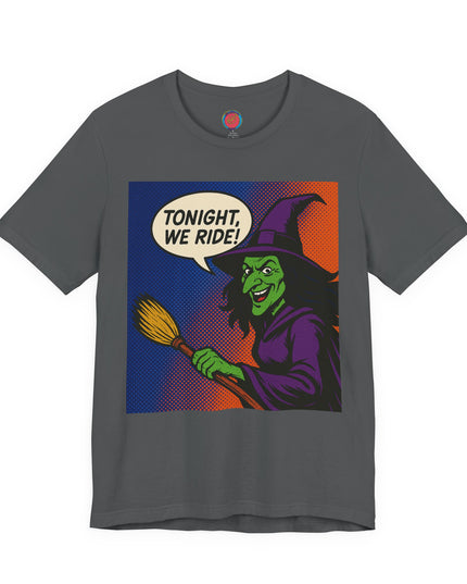 Halloween Witch Graphic Tee, Fun T-Shirt for Fall, Cozy Halloween Apparel, Unique Witch Shirt, Spooky Season Clothing