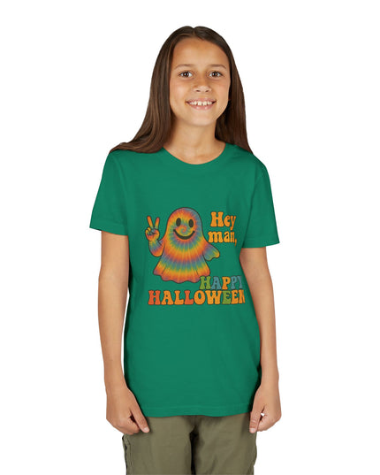 Groovy Halloween Youth Tee, Kids Halloween Shirt, Youth Short Sleeve, Cute Ghost T-Shirt, Childrens Party Outfit, Trendy Fall Apparel