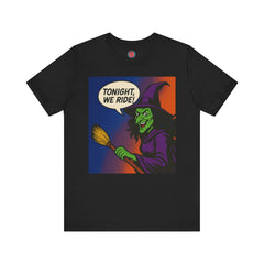 Halloween Witch Graphic Tee, Fun T-Shirt for Fall, Cozy Halloween Apparel, Unique Witch Shirt, Spooky Season Clothing