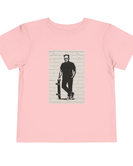 Stylish Toddler Short Sleeve Tee, Kids Skateboard Shirt, Toddler Summer Top, Boy's Graphic Tee, Trendy Child's Apparel