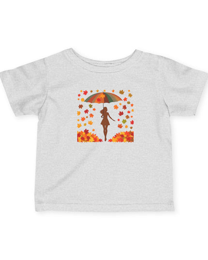 Autumn Umbrella Infant Tee, Cute Fall Baby Shirt, Toddler Top for Seasonal Photos, Baby Shower Gift, Children's Clothing
