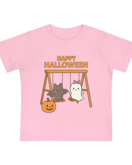 Halloween Baby T-Shirt, Cute Short Sleeve Tee, Toddler Halloween Shirt, Infant Spooky Outfit, Baby Costume Tee