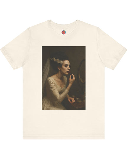 Artistic Portrait Tee, Vintage Art T-Shirt, Aesthetic Short Sleeve Top, Unique Graphic Tee, Gallery-Inspired Fashion