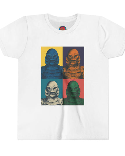 Vintage Creature Feature Youth Tee, Kids Graphic Shirt, Monster Movie Apparel, Cool Summer T-Shirt, Gifts for Young Fans