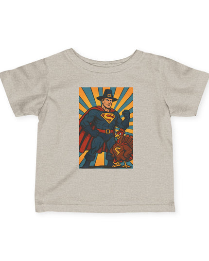 Superhero Infant Fine Jersey Tee, Cute Thanksgiving Baby Shirt, Toddler T-Shirt, Birthday Gift for Kids, Baby Shower Outfit, Superhero Theme Clothing
