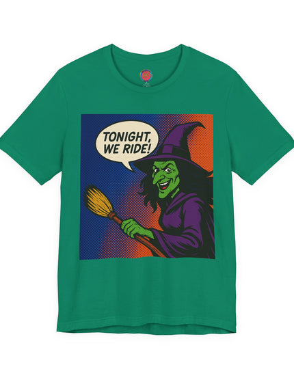 Halloween Witch Graphic Tee, Fun T-Shirt for Fall, Cozy Halloween Apparel, Unique Witch Shirt, Spooky Season Clothing