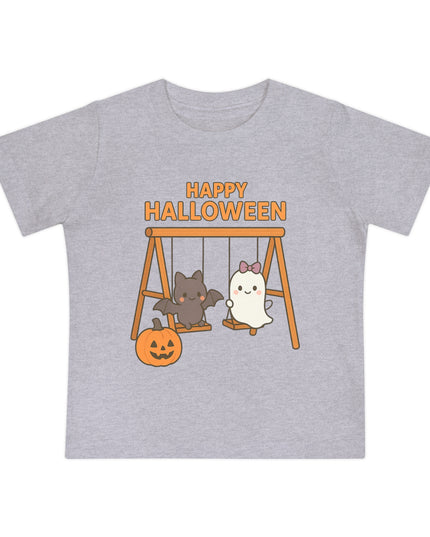 Halloween Baby T-Shirt, Cute Short Sleeve Tee, Toddler Halloween Shirt, Infant Spooky Outfit, Baby Costume Tee