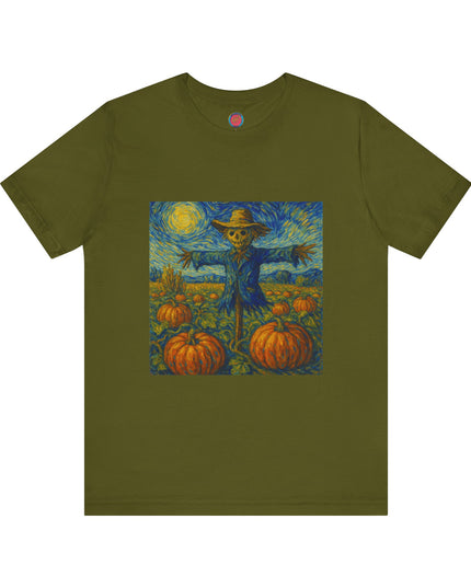 Fall Harvest Scarecrow Tee | Unisex Short Sleeve Shirt, Autumn Vibes, Halloween Costume, Farmhouse Decor, Gift Idea