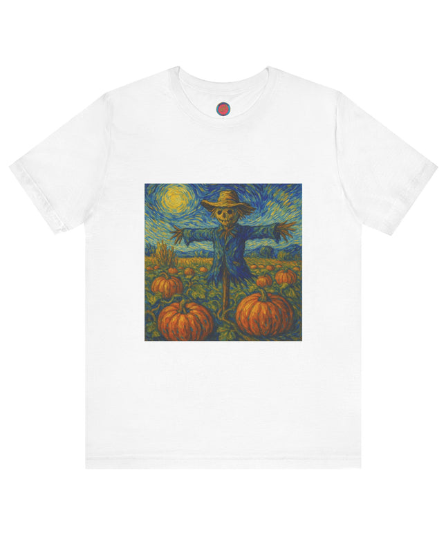 Fall Harvest Scarecrow Tee | Unisex Short Sleeve Shirt, Autumn Vibes, Halloween Costume, Farmhouse Decor, Gift Idea
