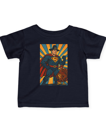 Superhero Infant Fine Jersey Tee, Cute Thanksgiving Baby Shirt, Toddler T-Shirt, Birthday Gift for Kids, Baby Shower Outfit, Superhero Theme Clothing