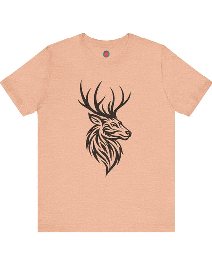 Majestic Stag Unisex Tee, Nature Lover Shirt, Animal Graphic Tee, Outdoor Apparel, Unique Gift for Wildlife Enthusiasts