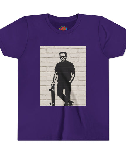 Youth Skate Tee - Halloween Frankenstein Graphic T-Shirt