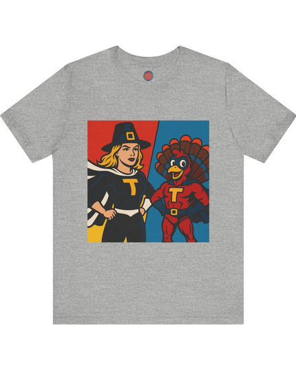 Thanksgiving Superhero Tee, Unisex T-Shirt, Cute Thanksgiving Shirt, Fall Apparel, Holiday Gift, Thanksgiving Outfit
