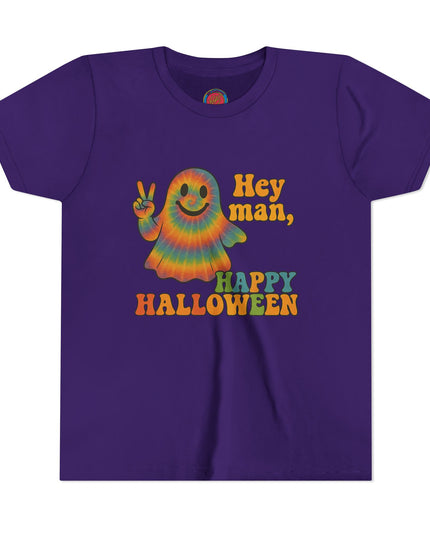 Groovy Halloween Youth Tee, Kids Halloween Shirt, Youth Short Sleeve, Cute Ghost T-Shirt, Childrens Party Outfit, Trendy Fall Apparel