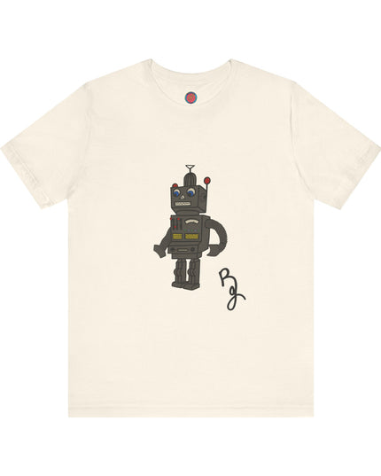 Briana Jackson Collection-Vintage Robot Graphic Tee, Unisex Casual Wear, Gift for Robot Lovers, Cool Birthday Present, Fun Everyday Outfit, Retro Style T-Shirt