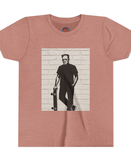 Youth Skate Tee - Halloween Frankenstein Graphic T-Shirt