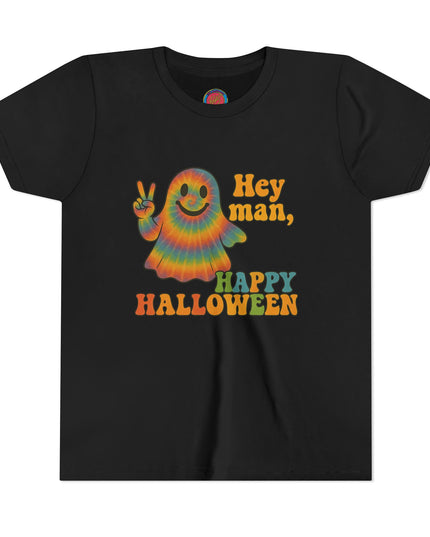 Groovy Halloween Youth Tee, Kids Halloween Shirt, Youth Short Sleeve, Cute Ghost T-Shirt, Childrens Party Outfit, Trendy Fall Apparel