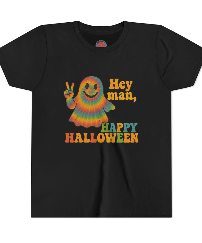 Groovy Halloween Youth Tee, Kids Halloween Shirt, Youth Short Sleeve, Cute Ghost T-Shirt, Childrens Party Outfit, Trendy Fall Apparel