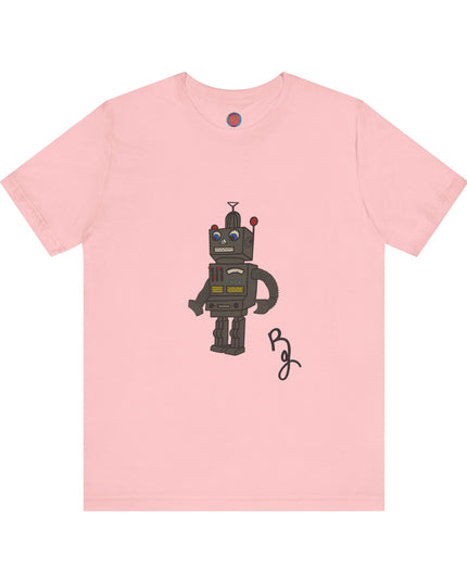Briana Jackson Collection-Vintage Robot Graphic Tee, Unisex Casual Wear, Gift for Robot Lovers, Cool Birthday Present, Fun Everyday Outfit, Retro Style T-Shirt