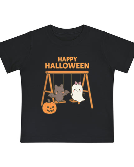 Halloween Baby T-Shirt, Cute Short Sleeve Tee, Toddler Halloween Shirt, Infant Spooky Outfit, Baby Costume Tee
