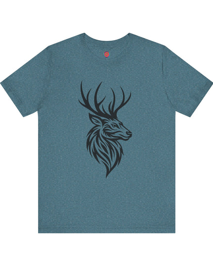 Majestic Stag Unisex Tee, Nature Lover Shirt, Animal Graphic Tee, Outdoor Apparel, Unique Gift for Wildlife Enthusiasts