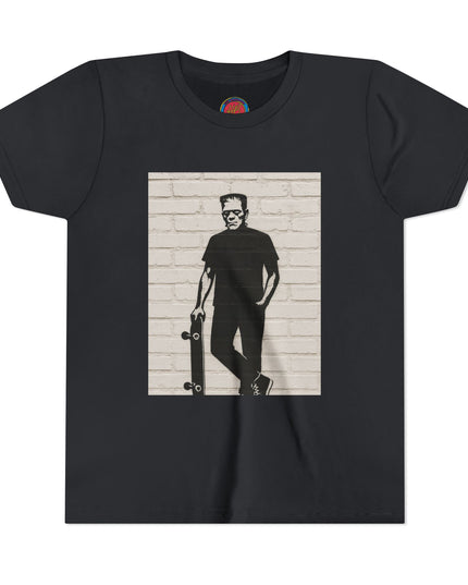 Youth Skate Tee - Halloween Frankenstein Graphic T-Shirt