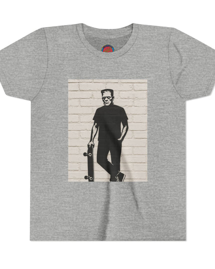 Youth Skate Tee - Halloween Frankenstein Graphic T-Shirt