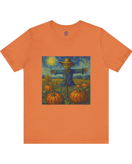 Fall Harvest Scarecrow Tee | Unisex Short Sleeve Shirt, Autumn Vibes, Halloween Costume, Farmhouse Decor, Gift Idea