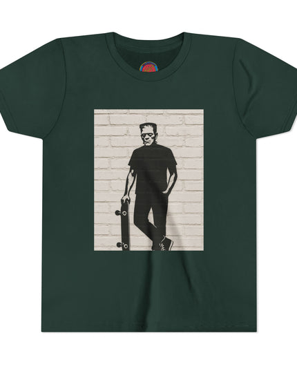 Youth Skate Tee - Halloween Frankenstein Graphic T-Shirt
