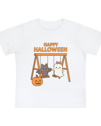 Halloween Baby T-Shirt, Cute Short Sleeve Tee, Toddler Halloween Shirt, Infant Spooky Outfit, Baby Costume Tee