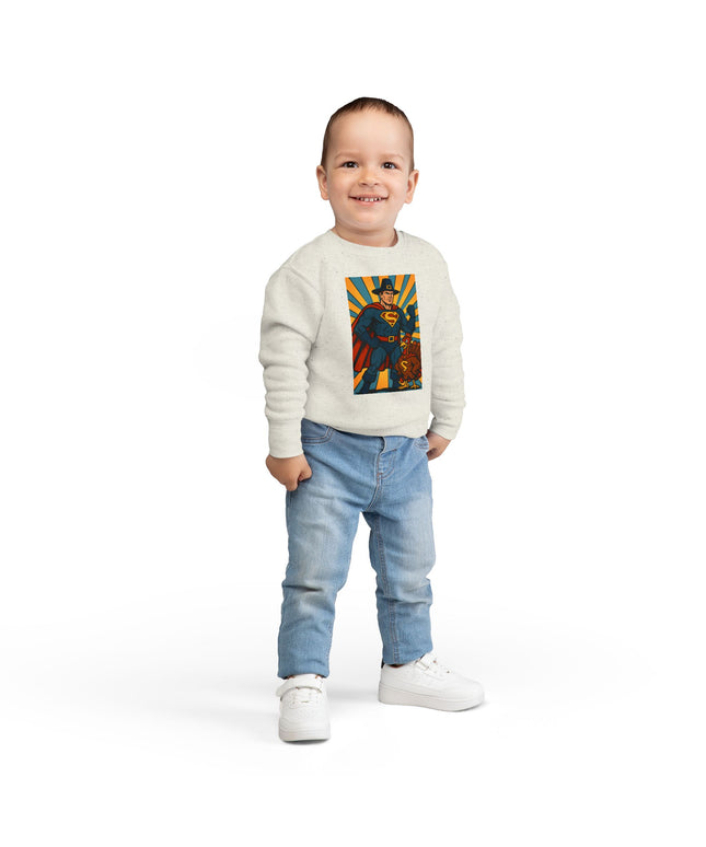 Superhero Thanksgiving Toddler Sweatshirt, Cute Children’s Apparel, Holiday Gift, Cozy Fall Clothing, Kid’s Sweatshirt
