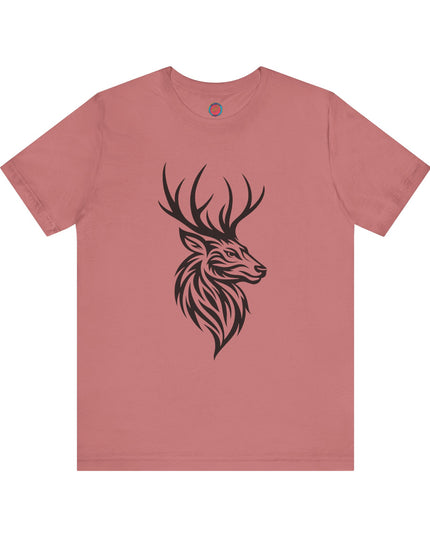 Majestic Stag Unisex Tee, Nature Lover Shirt, Animal Graphic Tee, Outdoor Apparel, Unique Gift for Wildlife Enthusiasts