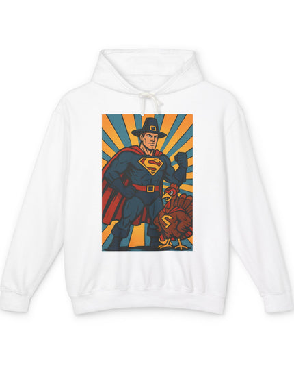 Superhero Hooded Sweatshirt - Unisex Lightweight, Fun Gift for Comic Fans, Cozy Casual Wear, Perfect for Birthdays and Celebrations