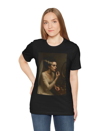 Artistic Portrait Tee, Vintage Art T-Shirt, Aesthetic Short Sleeve Top, Unique Graphic Tee, Gallery-Inspired Fashion