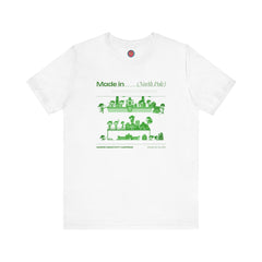 Made in (North Pole) Unisex Short Sleeve Tee , Christmas Apparel, Holiday Celebrations