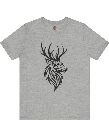 Majestic Stag Unisex Tee, Nature Lover Shirt, Animal Graphic Tee, Outdoor Apparel, Unique Gift for Wildlife Enthusiasts