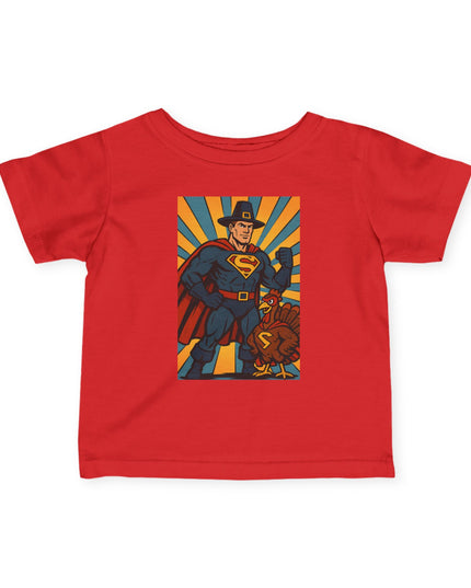 Superhero Infant Fine Jersey Tee, Cute Thanksgiving Baby Shirt, Toddler T-Shirt, Birthday Gift for Kids, Baby Shower Outfit, Superhero Theme Clothing