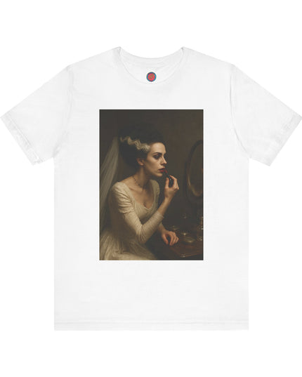 Artistic Portrait Tee, Vintage Art T-Shirt, Aesthetic Short Sleeve Top, Unique Graphic Tee, Gallery-Inspired Fashion