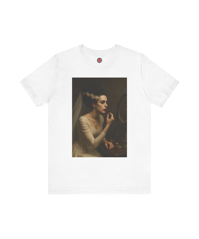Artistic Portrait Tee, Vintage Art T-Shirt, Aesthetic Short Sleeve Top, Unique Graphic Tee, Gallery-Inspired Fashion