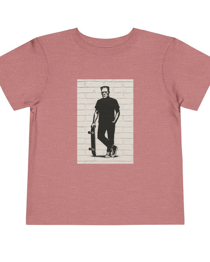 Stylish Toddler Short Sleeve Tee, Kids Skateboard Shirt, Toddler Summer Top, Boy's Graphic Tee, Trendy Child's Apparel