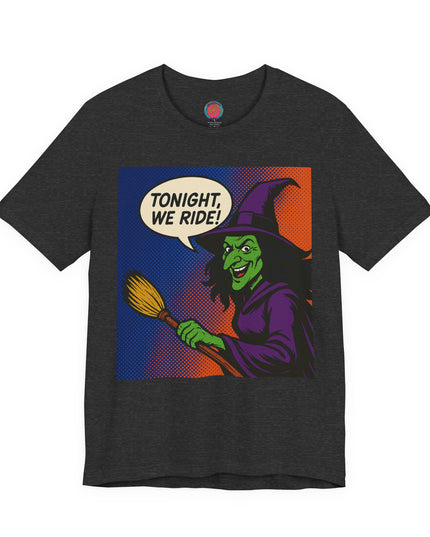 Halloween Witch Graphic Tee, Fun T-Shirt for Fall, Cozy Halloween Apparel, Unique Witch Shirt, Spooky Season Clothing