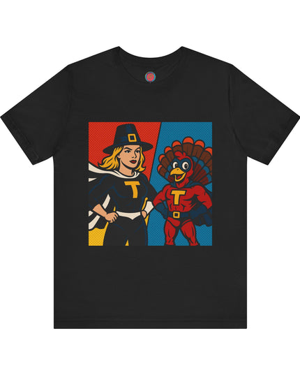 Thanksgiving Superhero Tee, Unisex T-Shirt, Cute Thanksgiving Shirt, Fall Apparel, Holiday Gift, Thanksgiving Outfit