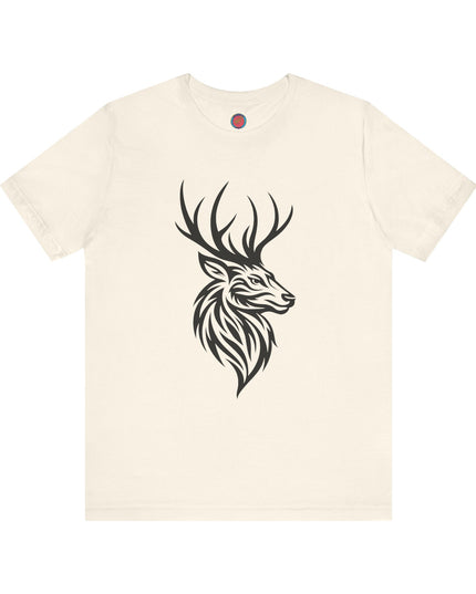 Majestic Stag Unisex Tee, Nature Lover Shirt, Animal Graphic Tee, Outdoor Apparel, Unique Gift for Wildlife Enthusiasts