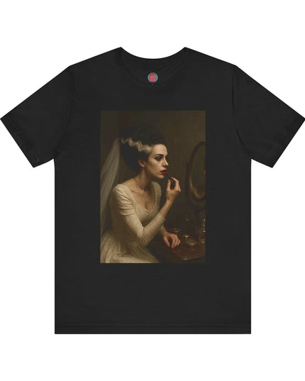 Artistic Portrait Tee, Vintage Art T-Shirt, Aesthetic Short Sleeve Top, Unique Graphic Tee, Gallery-Inspired Fashion