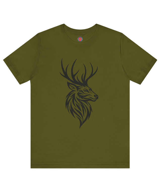 Majestic Stag Unisex Tee, Nature Lover Shirt, Animal Graphic Tee, Outdoor Apparel, Unique Gift for Wildlife Enthusiasts