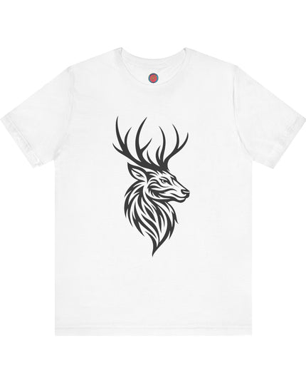 Majestic Stag Unisex Tee, Nature Lover Shirt, Animal Graphic Tee, Outdoor Apparel, Unique Gift for Wildlife Enthusiasts