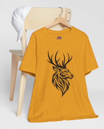 Majestic Stag Unisex Tee, Nature Lover Shirt, Animal Graphic Tee, Outdoor Apparel, Unique Gift for Wildlife Enthusiasts