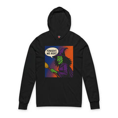 Witchy Hooded Long Sleeve Tee - Perfect for Halloween, Cozy Casual Wear, Witchy Vibes, Gift for Spooky Lovers, Unisex Apparel