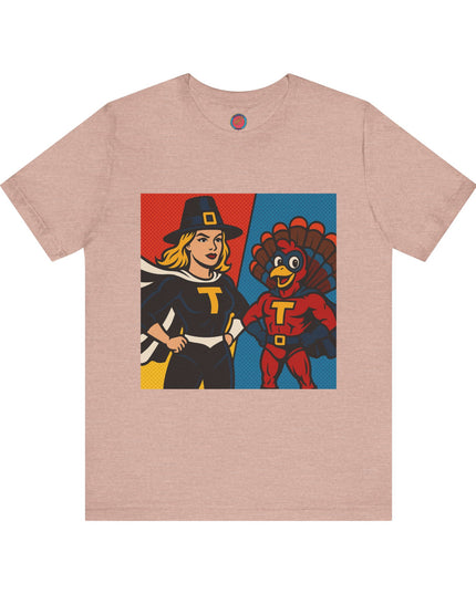 Thanksgiving Superhero Tee, Unisex T-Shirt, Cute Thanksgiving Shirt, Fall Apparel, Holiday Gift, Thanksgiving Outfit