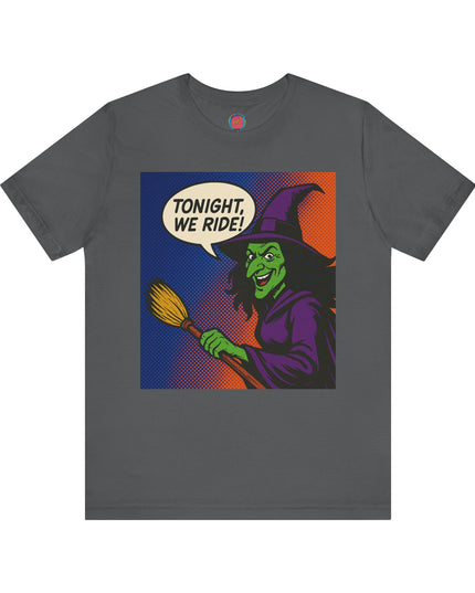 Halloween Witch Graphic Tee, Fun T-Shirt for Fall, Cozy Halloween Apparel, Unique Witch Shirt, Spooky Season Clothing